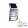 Aplique LED Solar Sensor Presencia Inox