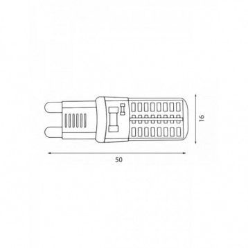 Bombilla G9 LED 3W 220V