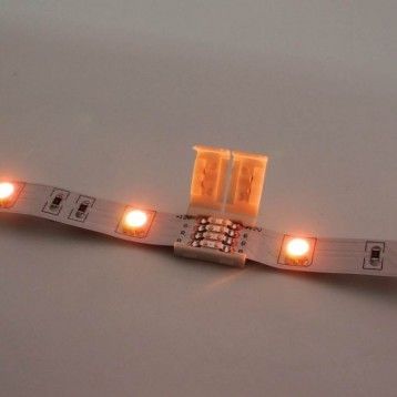 ▷ Conector Tira LED RGB IP65 10mm 4 Pines - AtrapatuLED