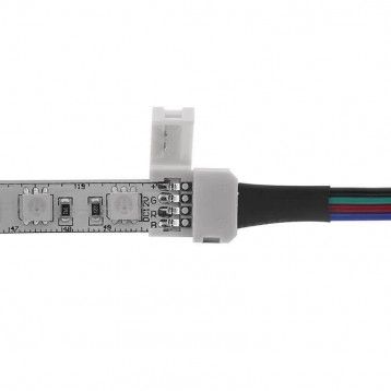 Cable conector rápido tira LED monocolor 10mm