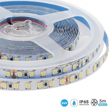 LED 12V DC SMD2835 Tipo S 300 LEDs IP65 5 Metros
